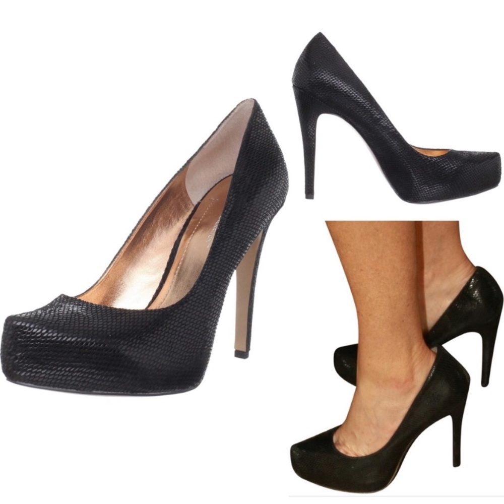 BCBGeneration black snakeskin high heels sz 10